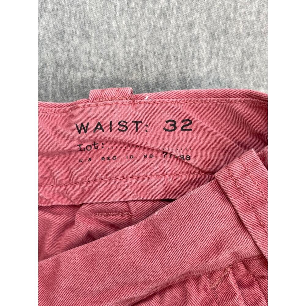 J Crew Shorts Mens 32 Pink 100% Cotton Stanton Chino Flat Front 9" Inseam - Picture 5 of 7